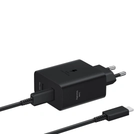 Сетевое зарядное устройство Samsung 50W USB-C/USB-C EP-T5020 + Cable Black