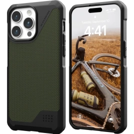 Чехол UAG с поддержкой MagSafe Metropolis LT для iPhone 15 Pro Kevlar Olive (114277113972)