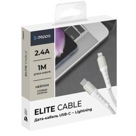 Кабель Deppa USB-C/Lightning 1m 72517 White