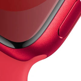 Смарт-часы Apple Watch Series 9 45mm (PRODUCT) RED Aluminum Case with Red Sport Band M/L (MRXK3)
