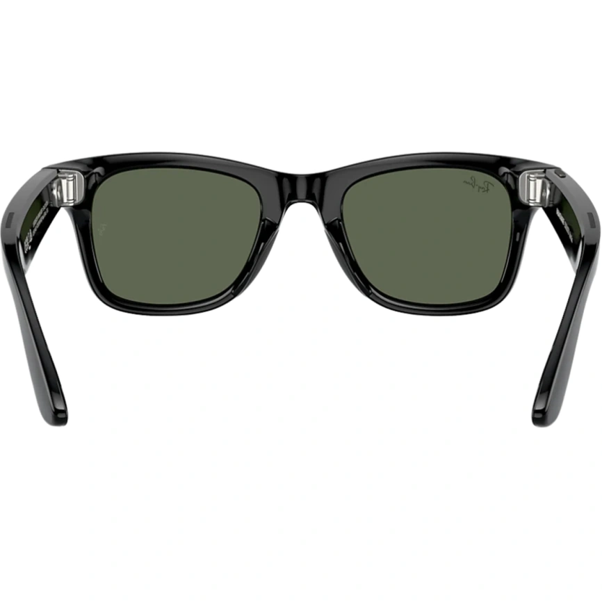 Умные очки Ray-Ban Wayfarer Shiny Black/G-15 (RW4006) M Green фото 3