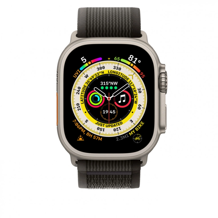 Ремешок Apple Watch Ultra 49mm Black/Gray Trail Loop S/M фото 3
