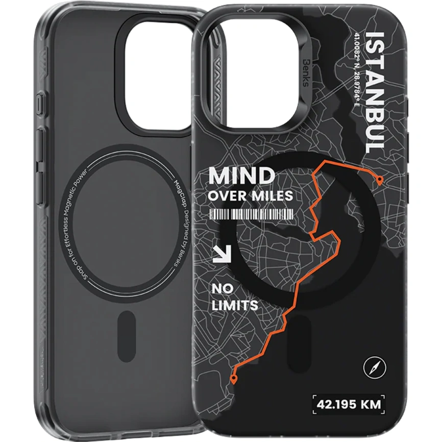 Чехол Benks Magnetic City Case with MagSafe для iPhone 16 Istanbul фото 3
