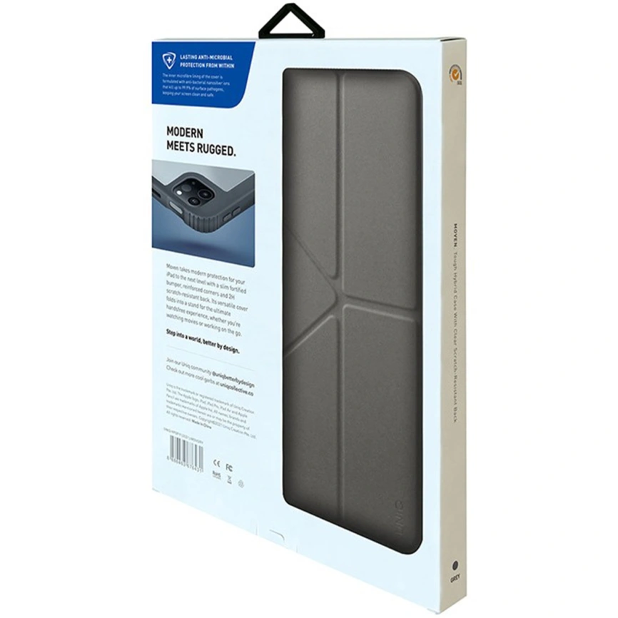 Чехол Uniq Moven для iPad Pro 11 (2022/21/20) Grey фото 6