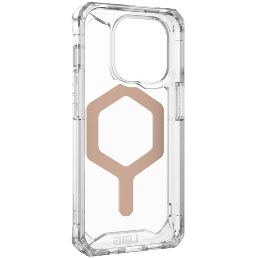 Чехол UAG с поддержкой MagSafe Plyo для iPhone 15 Pro Ice/Rose Gold (114286114348) фото 2