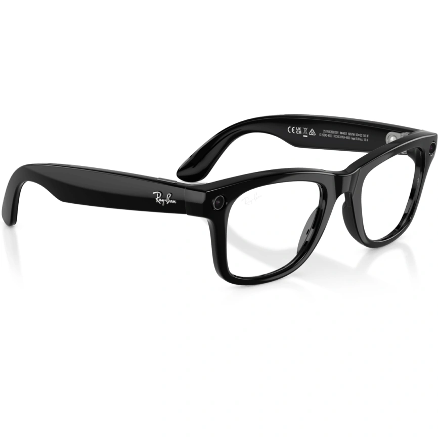 Умные очки Ray-Ban Wayfarer (Gen 2) Shiny Black/Transitions (RW4012) L Graphite Green фото 4