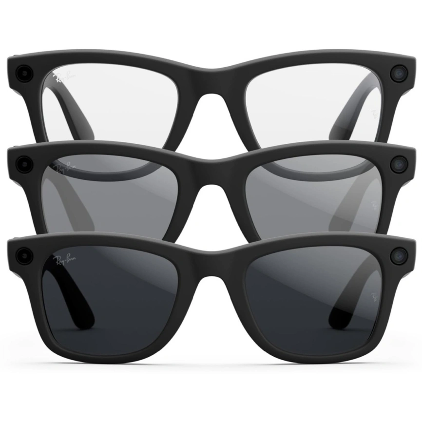 Умные очки Ray-Ban Wayfarer (Gen 2) Matte Black/Transitions (RW4012) L Grey фото 3