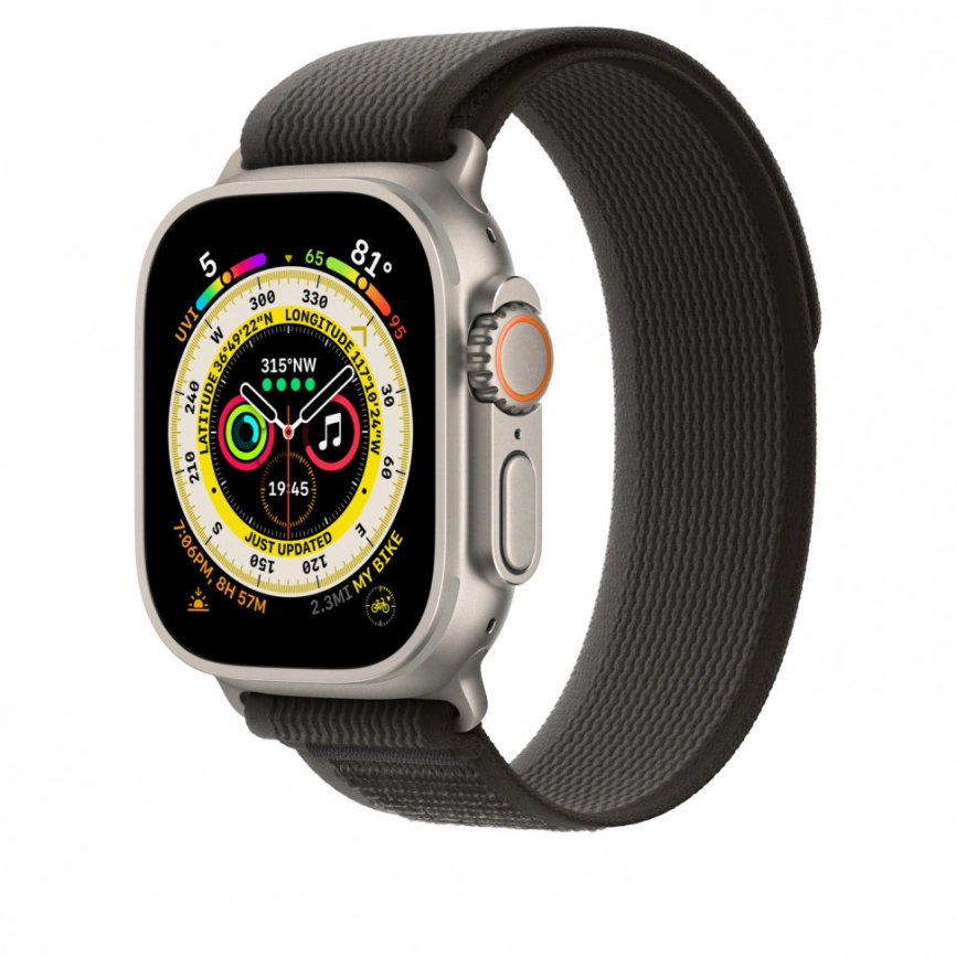 Ремешок Apple Watch Ultra 49mm Black/Gray Trail Loop M/L фото 4