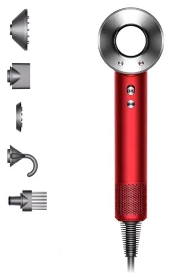 Фен Dyson Supersonic HD07 Red/Nickel фото 4