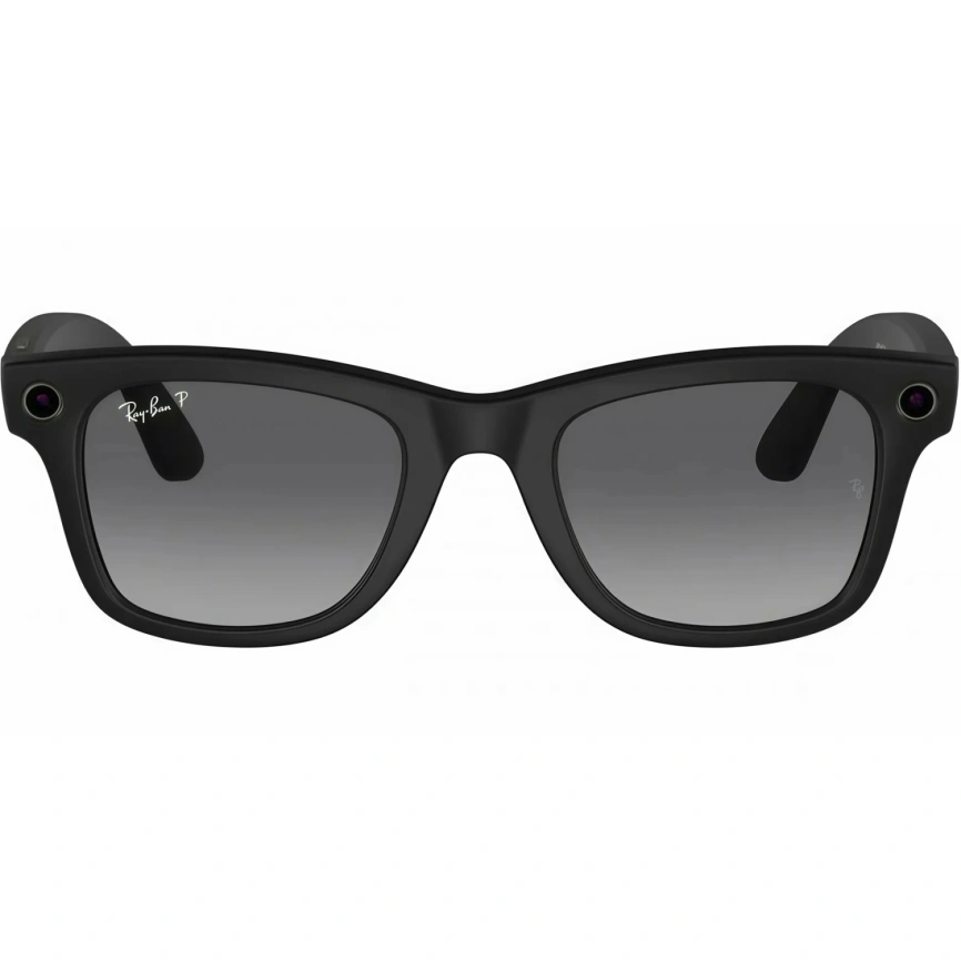 Умные очки Ray-Ban Wayfarer Matte Black/Polar (RW4008) L Gradient Graphite фото 3