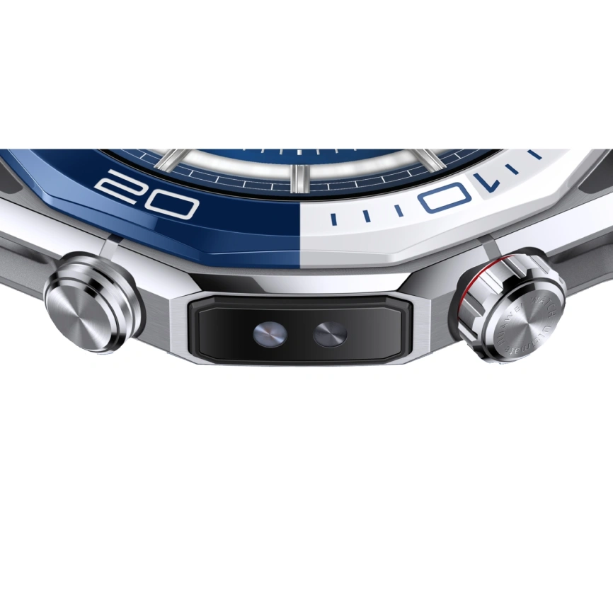 Смарт-часы Huawei Watch Ultimate 2 48mm Blue/Grey-Blue Elast (55020GBJ) фото 2