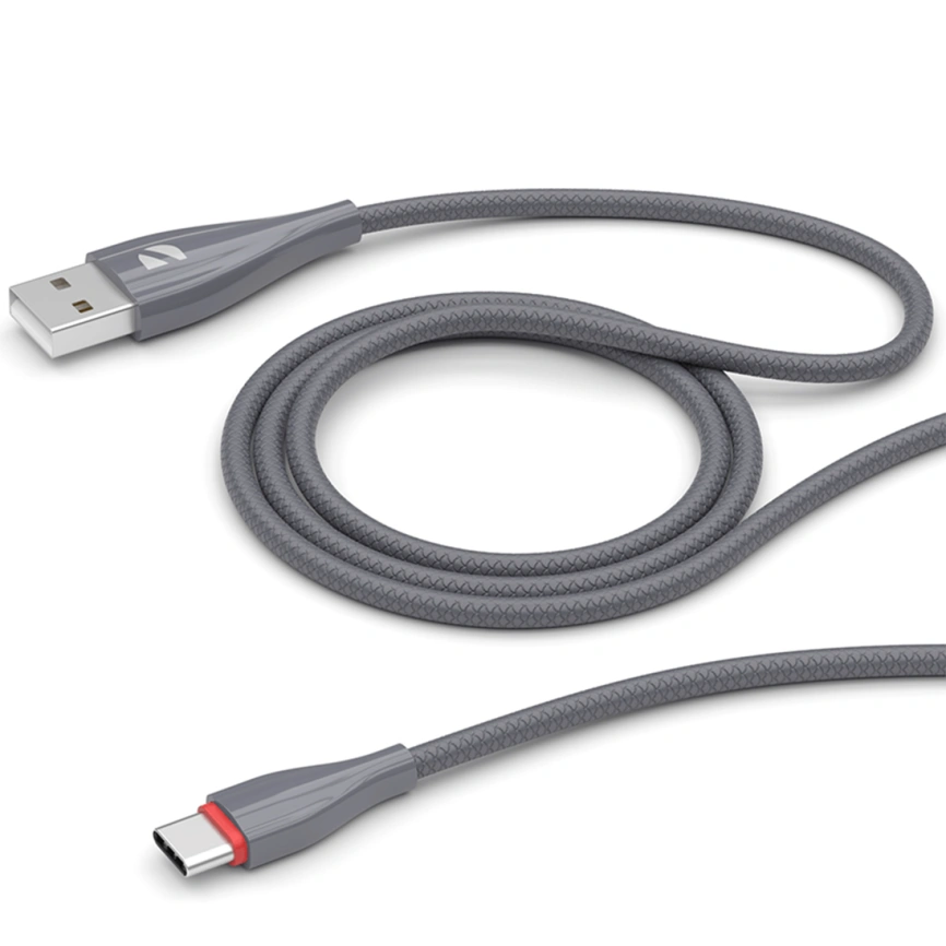 Кабель Deppa USB-C/USB-A 1m 72289 Gray фото 2