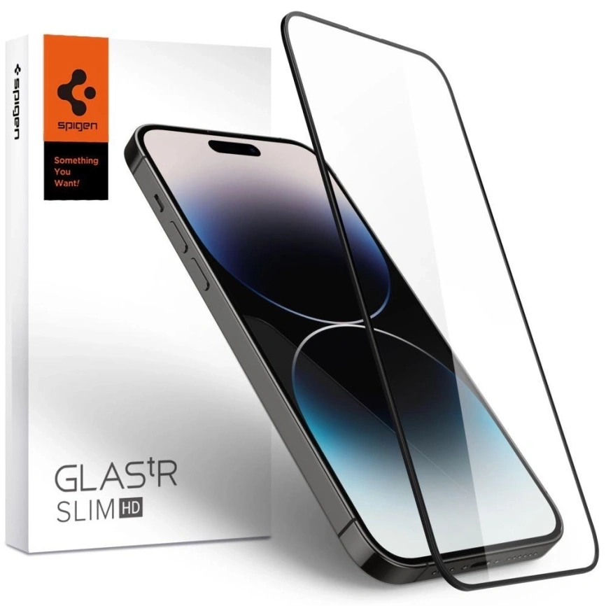 Защитное стекло Spigen iPhone 14 Pro Max Glass.tR Slim HD (AGL05209) фото 1