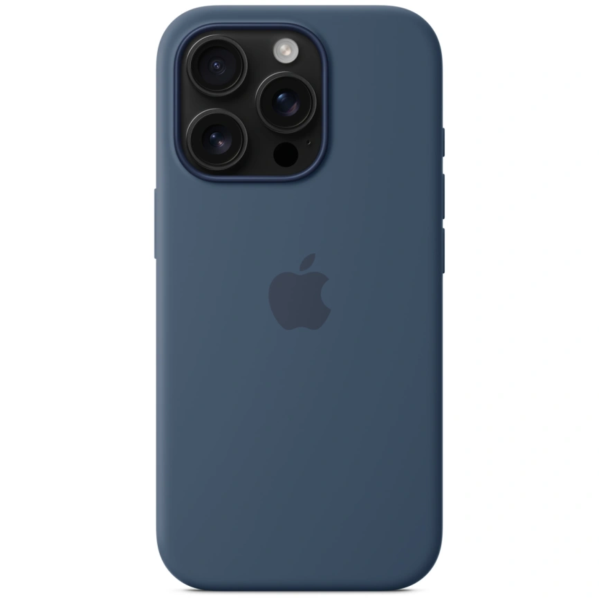 Чехол Apple Silicone Case with MagSafe для iPhone 16 Pro Max Denim фото 1