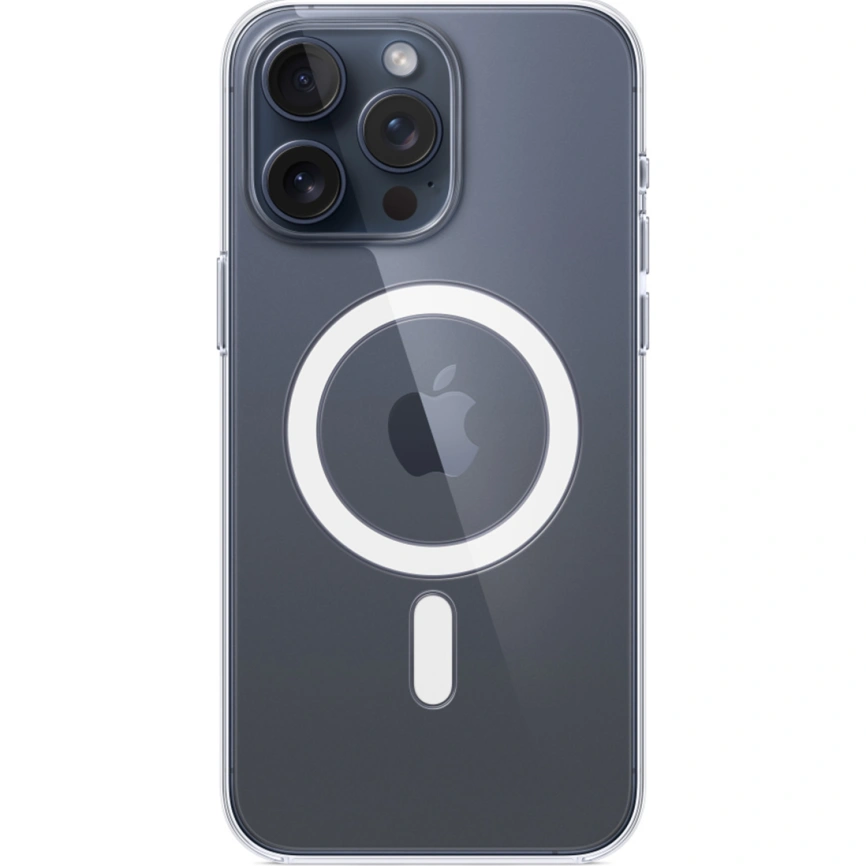 Силиконовый чехол Apple MagSafe для iPhone 15 Pro Max Clear фото 4