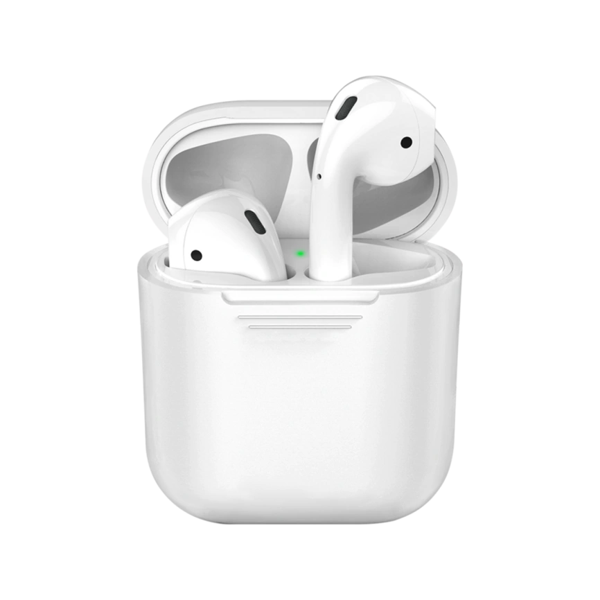Силиконовый чехол Deppa для AirPods (47009) White фото 1