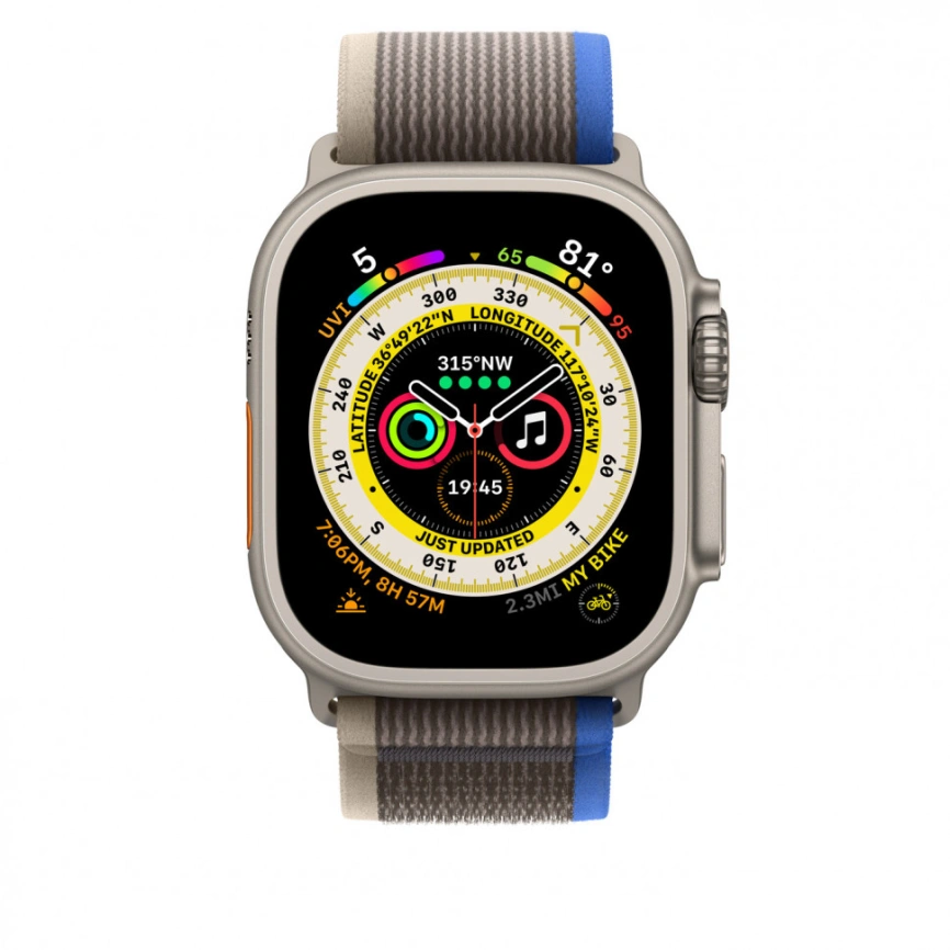 Ремешок Apple Watch Ultra 49mm Blue/Gray Trail Loop M/L фото 3